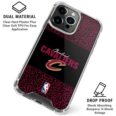 NBA Cleveland Cavaliers Elephant Print iPhone 16 Pro Clear Case